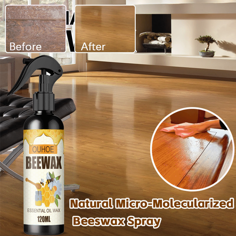 Beeswax Furniture Polish, Wood Beewax Spray For Wood Polish & Conditioner,  Multipurpose Repair Wood Wax, Furniture Care Cleaner Wax